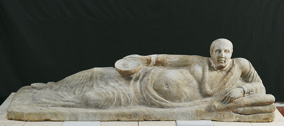 Coperchio di sarcofago (del cosiddetto Obeso)